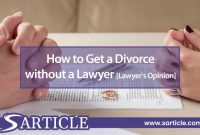 How to get a divorce without a lawyer?