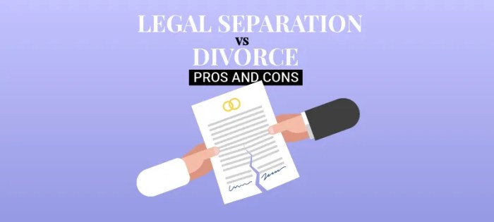 What is the difference between legal separation and divorce?